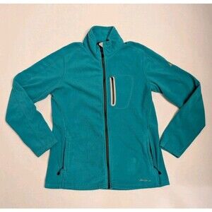 Eddie Bauer Full Zip Fleece Jacket Sweatshirt Wmn Sz Lrg Outdoor Hiking Capsule